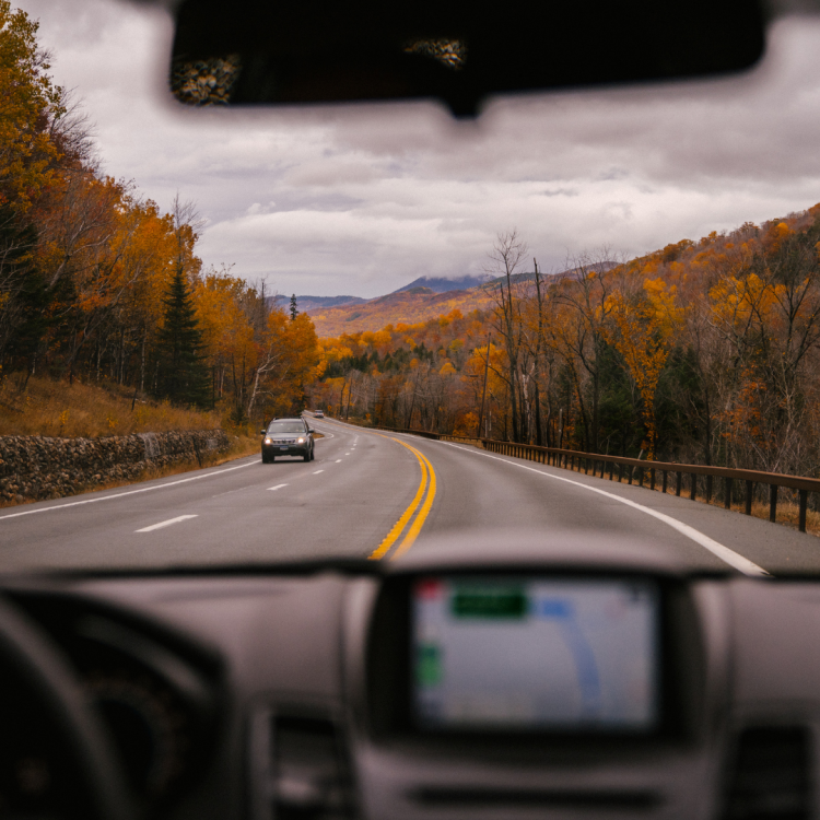 ADAS Calibration After an Alignment – Additional Image Driver takes test drive in mountains to test ADAS calibration.